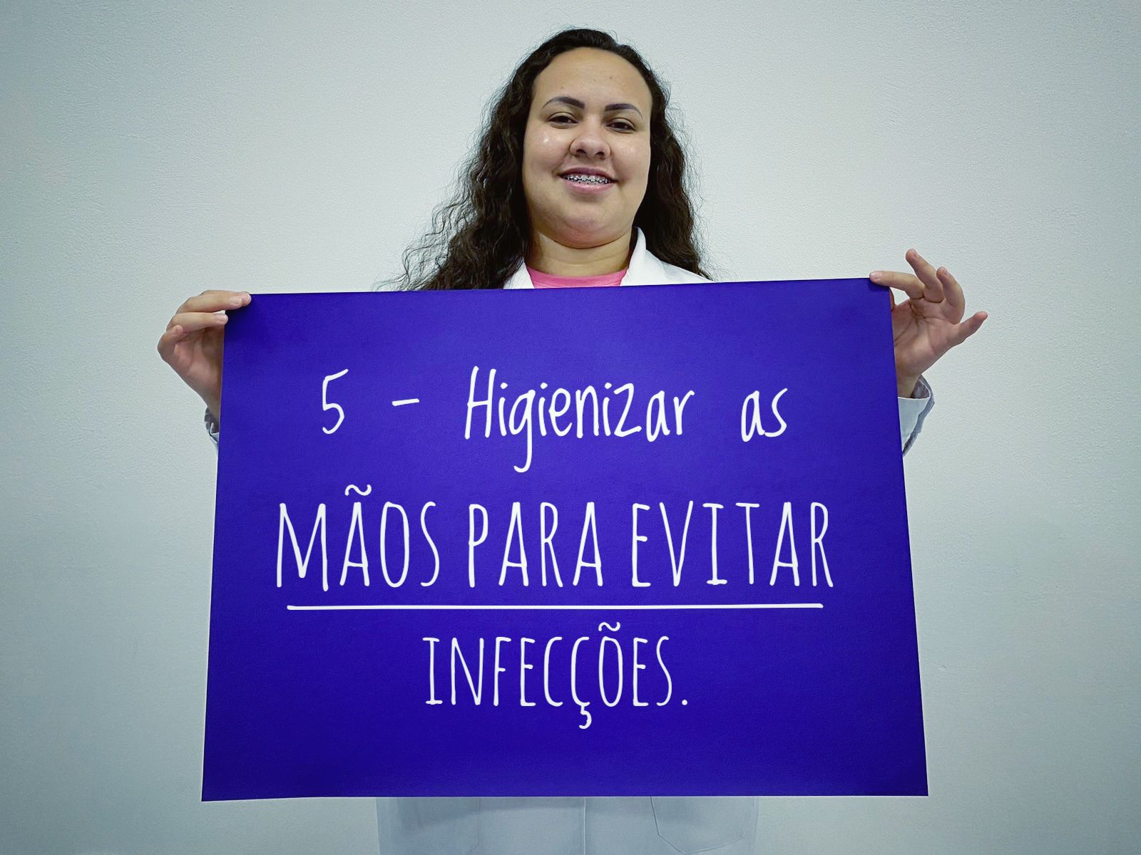 5ª Higieniizar as mãos para evitar infecções